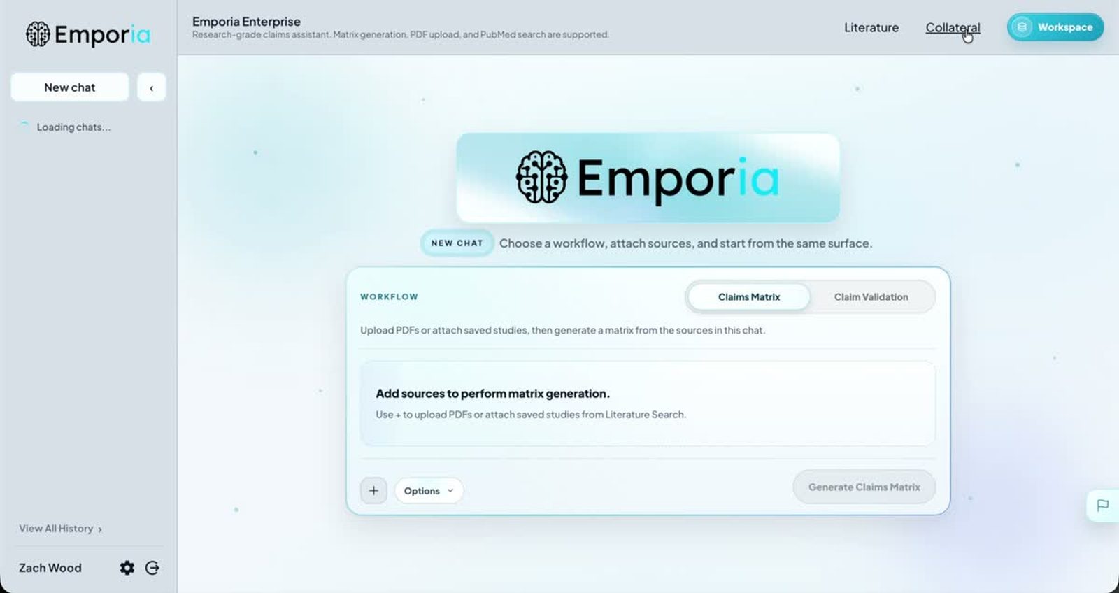 Collateral generation workflow demo preview